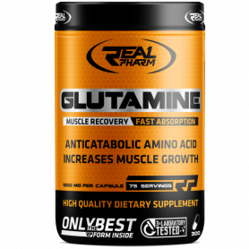Glutamine (300 caps / 75 doses) Real Pharm Glutamine (300 caps / 75 doses) Real Pharm