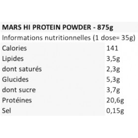 Mars Protein powder 875g Mars