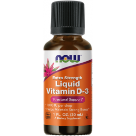 Vitamine D3 Liquide Extra Forte (30ml) - NowFoods