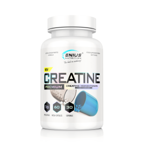 Creatine - 60 Mega Caps / 30 doses - Genius Nutrition