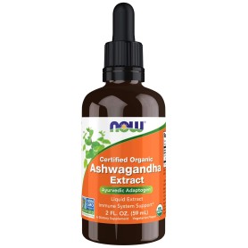Extrait d'Ashwagandha liquide biologique - 59ml - Now Foods