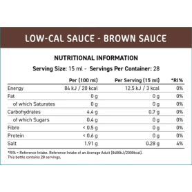 Sauce Brune à faible calorie - 425ml - Fit Cuisine -  Applied Nutrition