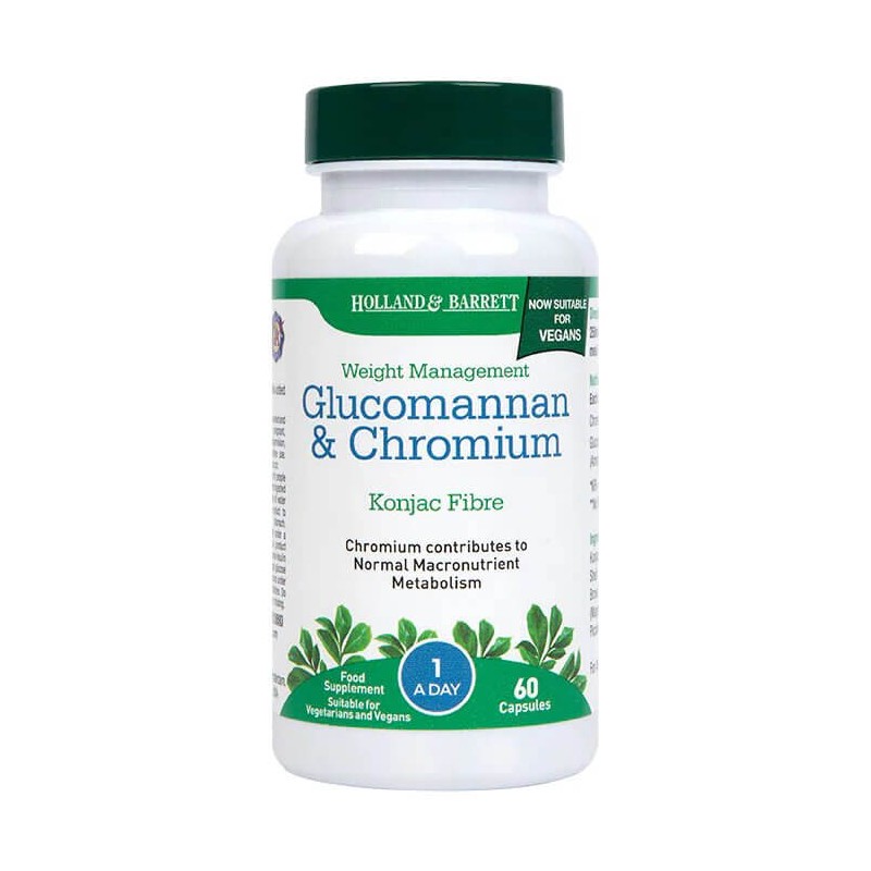 Konjak Glucomanaan & Chromium - 60 capsules - Holland & Barret