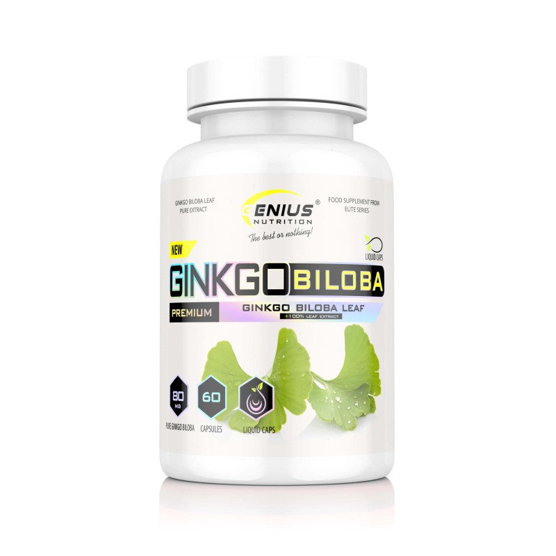 Gingko Biloba Pure - 60capsules liquides - Genius Nutrition