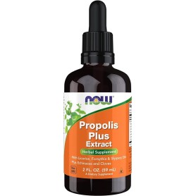 Extrait de propolis plus liquide aux extraits actifs de végétaux - 59ml - Now Foods