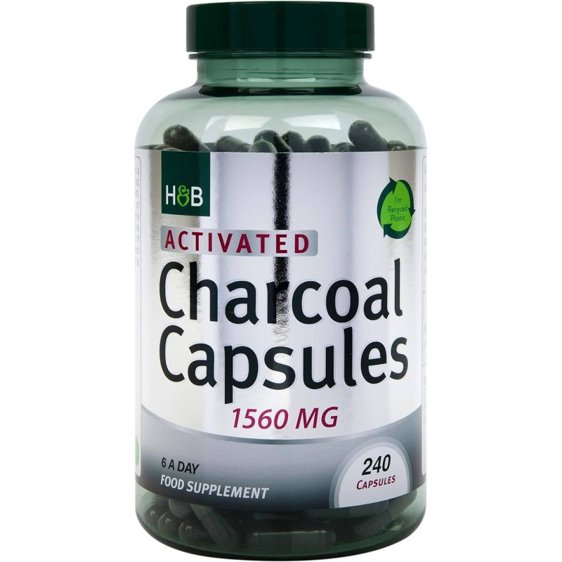 Charbon Actif Végétal 1560mg - 120 Capsules - Holland 1 Barrett