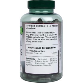 Charbon Actif Végétal 1560mg - 120 Capsules - Holland 1 Barrett