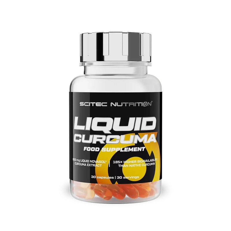 Liquid Curcuma - Extrait de Rhizome & Vitamine D - 30 capsules - Scitec Nutrition