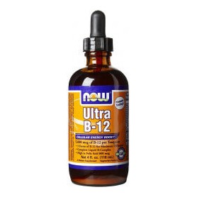 Complexe de Vitamine B12 ultra -5000mcg - 118ml - NowFoods