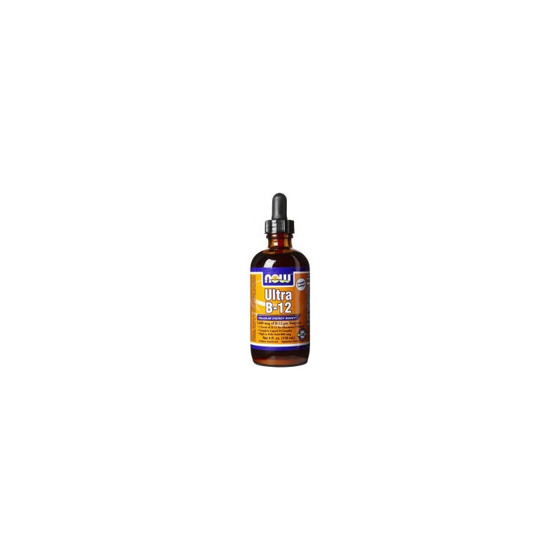 Complexe de Vitamine B12 ultra -5000mcg - 118ml - NowFoods Complexe de Vitamine B12 ultra -5000mcg - 118ml - NowFoods