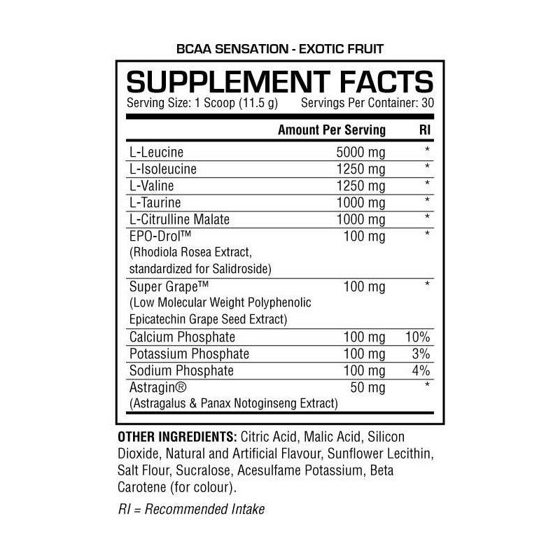 BCAA SENSATION Dedicated