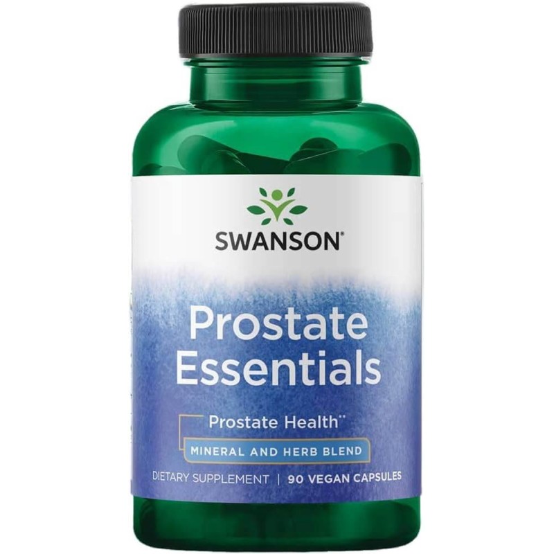 Prostate Essential - Santé de la prostate - Mélanges d'Herbes et de Minéraux - 90 capsules - Swanson