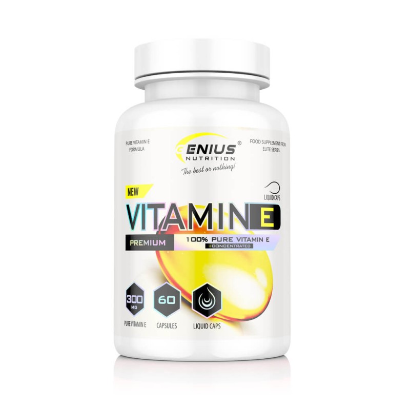 Vitamine E 100% Pure - 60 caps liquides/60doses - Genius Nutrition