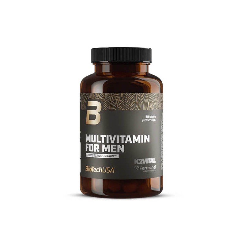 Multivitamines Organiques Pour Hommes - 60 Tabs - BiotechUSA
