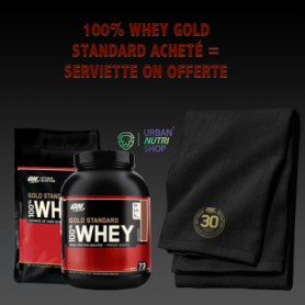 100% Whey Gold Standard acheté 1 Serviette Sport ON offerte 100% Whey Gold Standard acheté 1 Serviette Sport ON offerte