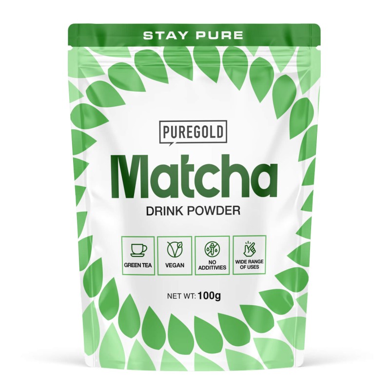 PureGold Matcha -  Poudre de Thé vert  Nature - 100g