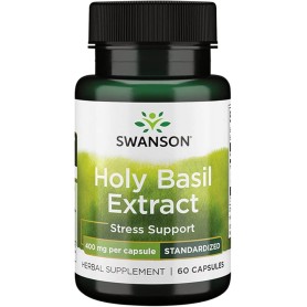 Extrait de Feuilles de Tulsi (holy Basil Leaf) 400mg - Swanson