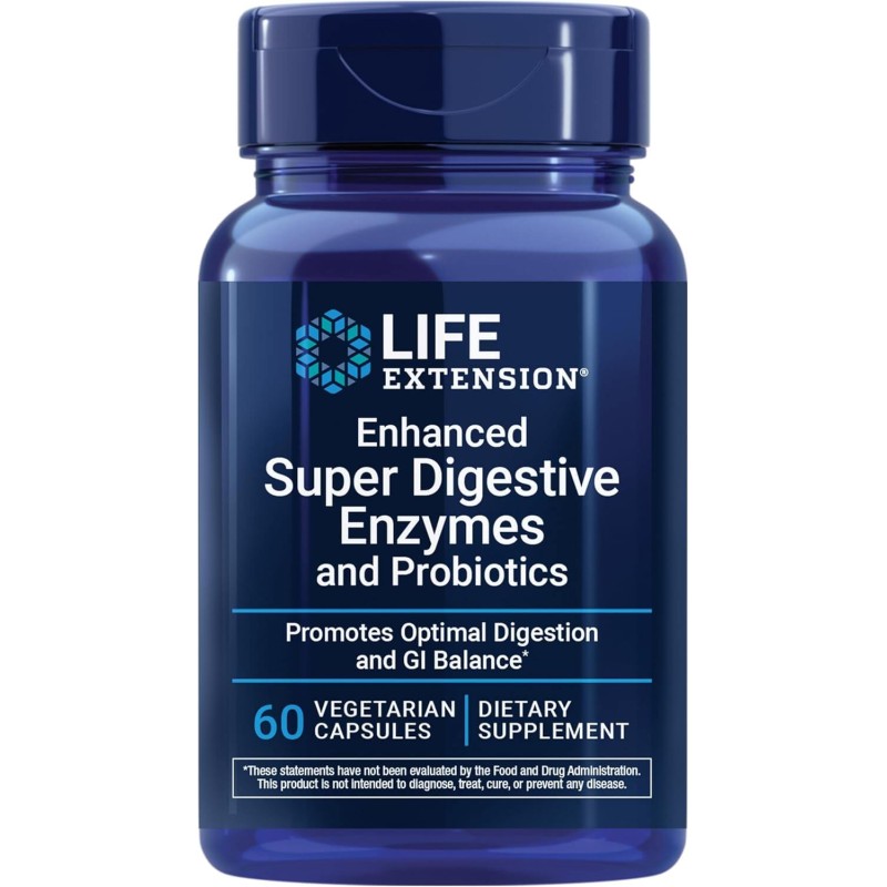 Super Enzymes Digestives 60 caps Life Extension