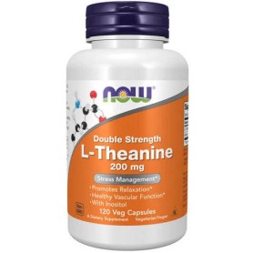 L-théanine - double dose 200mg - Caps Vegan - Nowfoods